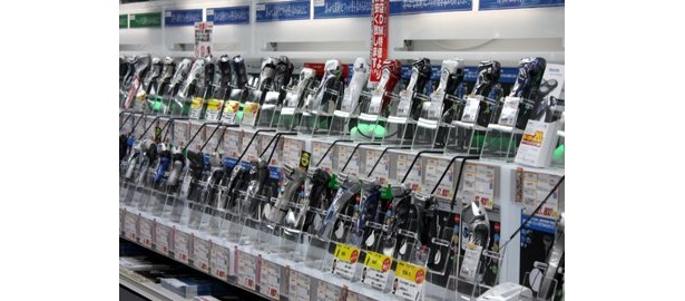 電機シェーバーもひとつひとつ体験して選べる