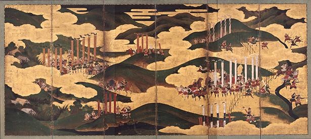 「『戦国無双』博物館応援プロジェクト」を開催するスポットの1つ「名古屋市博物館」の長篠合戦図