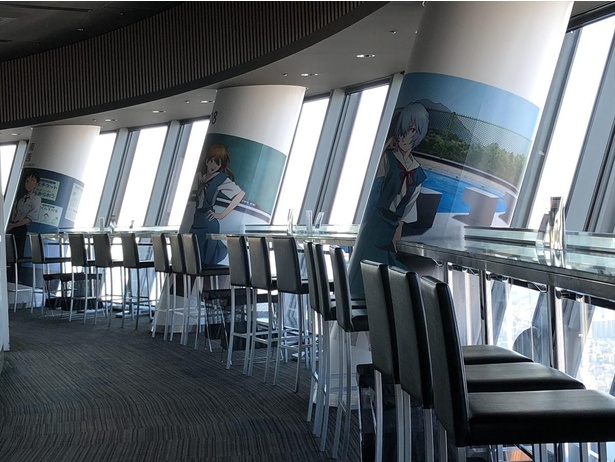 SKYTREE CAFE店内がエヴァ仕様に