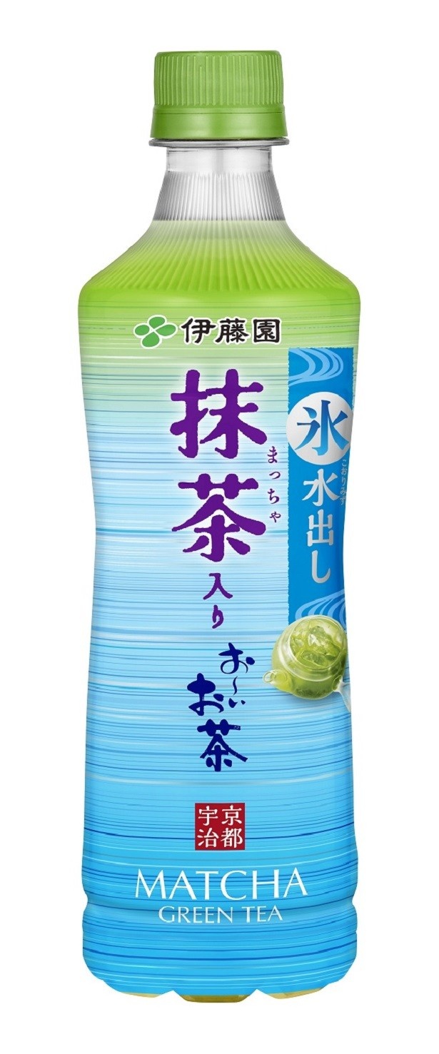 【写真を見る】“氷水出し抽出”で丁寧に引き出した緑茶の甘みと鮮やかな水色が特長の抹茶入り緑茶飲料「氷水出し 抹茶入り お～いお茶」(希望小売価格・税抜140円)3月27日(月)より販売