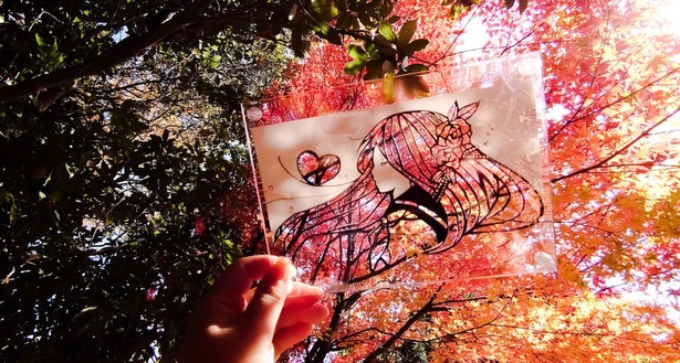 桜や紅葉 青空で彩る美しい 切り絵 ステンドグラスのような儚さにうっとり ウォーカープラス