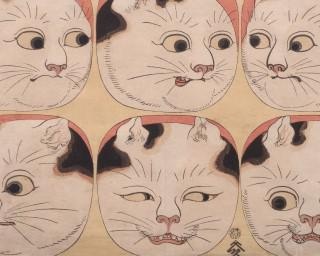 浮世絵から現代美術まで猫が勢ぞろい、北海道札幌市で「猫まみれ展MAX」が開催中