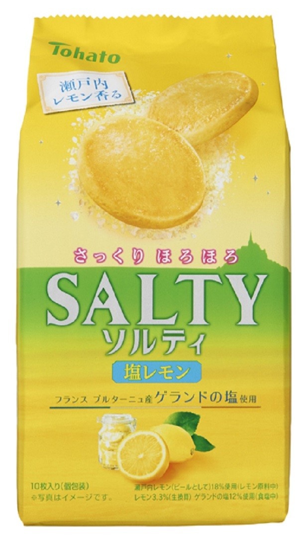 【写真を見る】ゲランドの塩とレモンの爽やかな酸味が相性抜群！「ソルティ・塩レモン」(参考小売価格・税抜198円)は3月13日(月)から発売