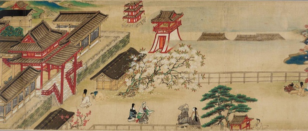 重要文化財 松崎天神縁起絵巻 巻第6(部分・中)　鎌倉時代・1311年(応長元年)