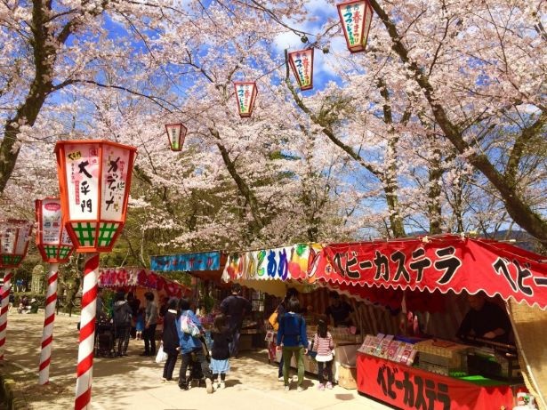 打吹公園は「日本さくら名所100選」にも選定された桜の名所