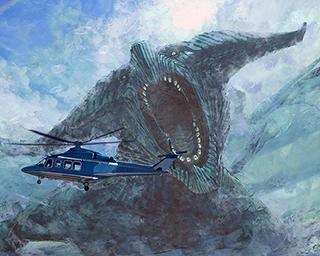 元自衛隊員が描く異形のモンスターが怖すぎる…！ 10万人が注目する『有害超獣』とは