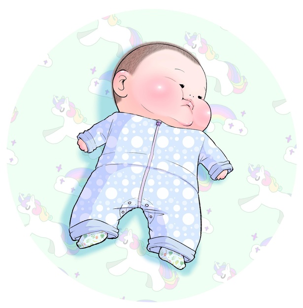 寝てる体勢の時のあごとかほっぺがたまらない！