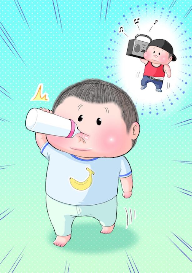 寝てる体勢の時のあごとかほっぺラジオを担ぐラッパーのような飲み方をしていた、ぷにすけ