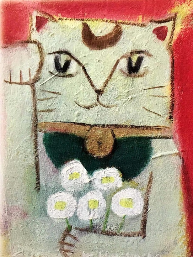 「春」をテーマにした招き猫作品がお花見気分を盛り上げる