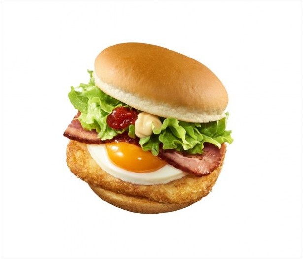 「ハッシュベーコンエッグバーガー」(360円)