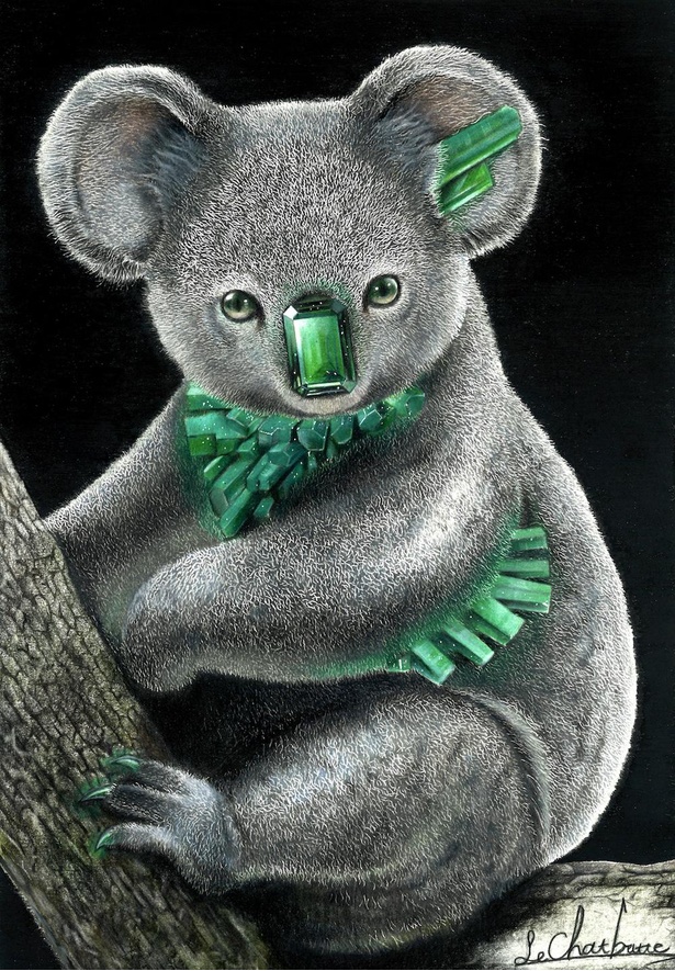 画像10 24 リアルな動物 宝石が神秘的 色鉛筆で描かれる繊細なイラスト ウォーカープラス