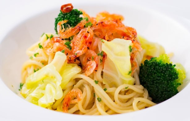パスタも春野菜を使ったメニューが用意される