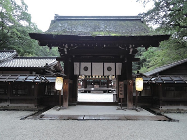 ユネスコ世界遺産に登録された下鴨神社の摂社、河合神社