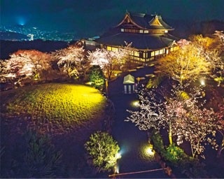 【京都絶景桜】京都随一の大パノラマ！古都の夜景を見下ろせる「将軍塚清龍殿」
