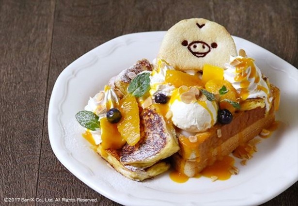 「キイロイトリのトロピカルフレンチトースト＜ドリンク付＞」(税別1420円)
