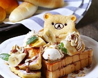 リラックマのかわいいフレンチトーストが登場！