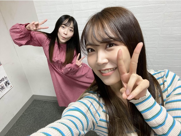 『みるみる道場』今回は、NMB48石塚朱莉(左)×白間美瑠(右)
