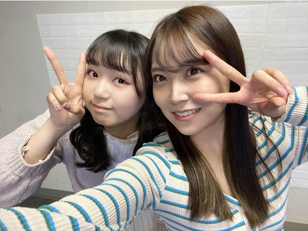 『みるみる道場』今回は、NMB48泉綾乃(左)×白間美瑠(右)