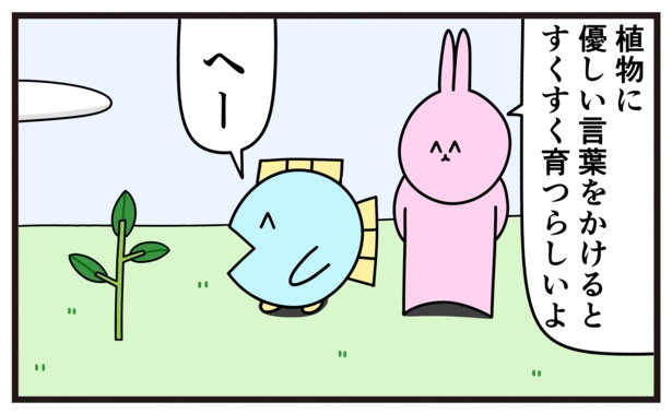 漫画 魚とうさぎのやりとりがシュールで笑える ツッコミ不在の 魚の4コマ に注目 ウォーカープラス