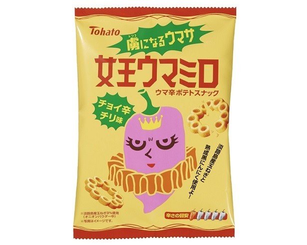 【写真を見る】「女王ウマミロ・チョイ辛チリ味」(参考小売価格税別100円)