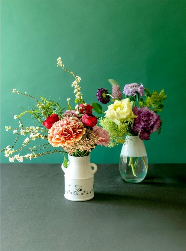 「スヌーピーお花の定期便 Happiness Bouquet」※写真は花の一例