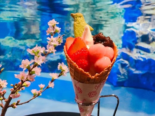 ほんのり桜が香る春にぴったりの桜味のスムージー