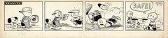 【写真】展示される原画の一部を公開。野球の試合に審判として参加するスヌーピーがかわいい！「ピーナッツ」原画　1954年6月22日