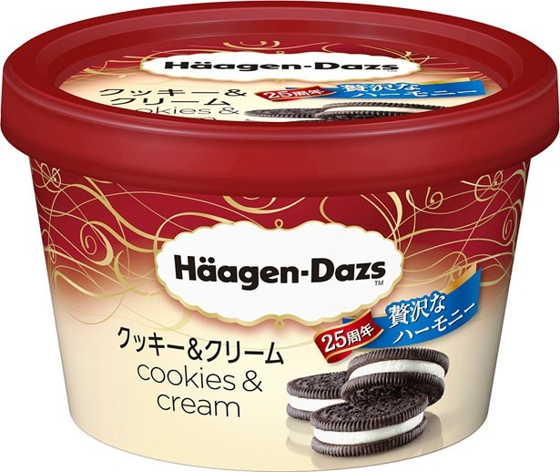発売25周年を迎えた人気フレーバー、ミニカップ「クッキー＆クリーム」