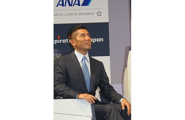 記者会見の様子