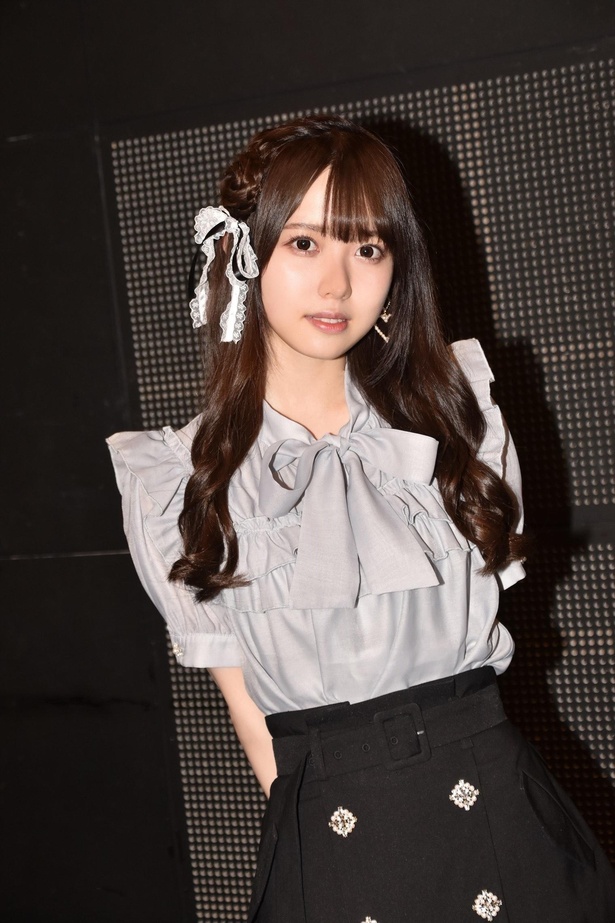 【写真】卒業するみーたん(長月翠)がいてくれたから成長できたと語る松本ももな(ラストアイドル)