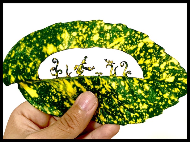 唯一無二のアート Adhdの葉っぱ切り絵アーティストが作る優しい世界 ウォーカープラス