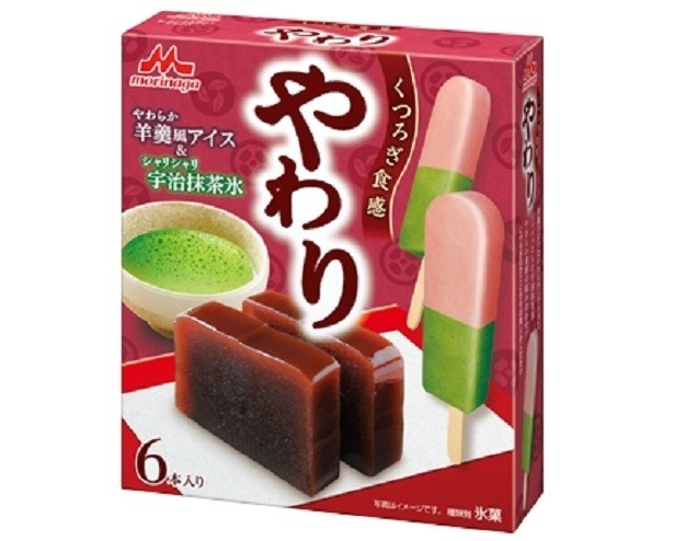 【写真を見る】3月20日(月)から全国で発売される「やわり　羊羹風アイス＆宇治抹茶氷」