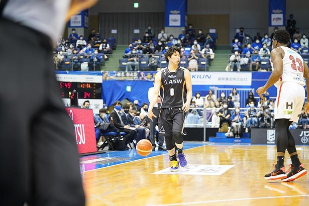 スピード感あふれるプレーを見せた高橋耕陽。来シーズンはサンロッカーズ渋谷でプレーする