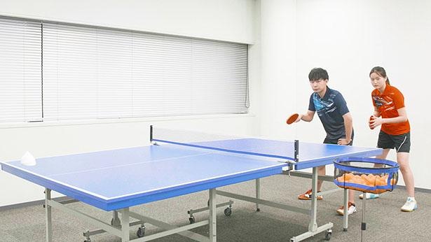 チャレンジには現役卓球選手を起用