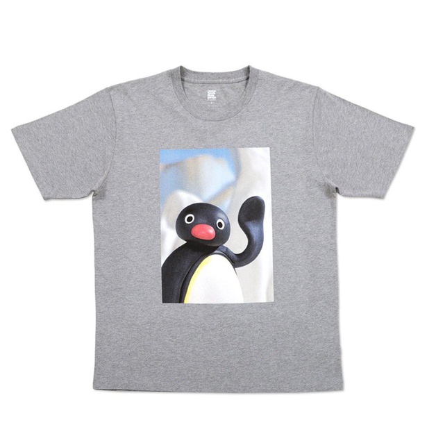 「Tシャツ(ピングーあいさつ)ヘザーグレー」(2200円)