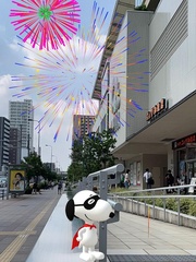 田尻夏樹さん(＠tajiri_natsuki)は、天王寺駅・あべのキューズモール周辺でスヌーピーを発見！