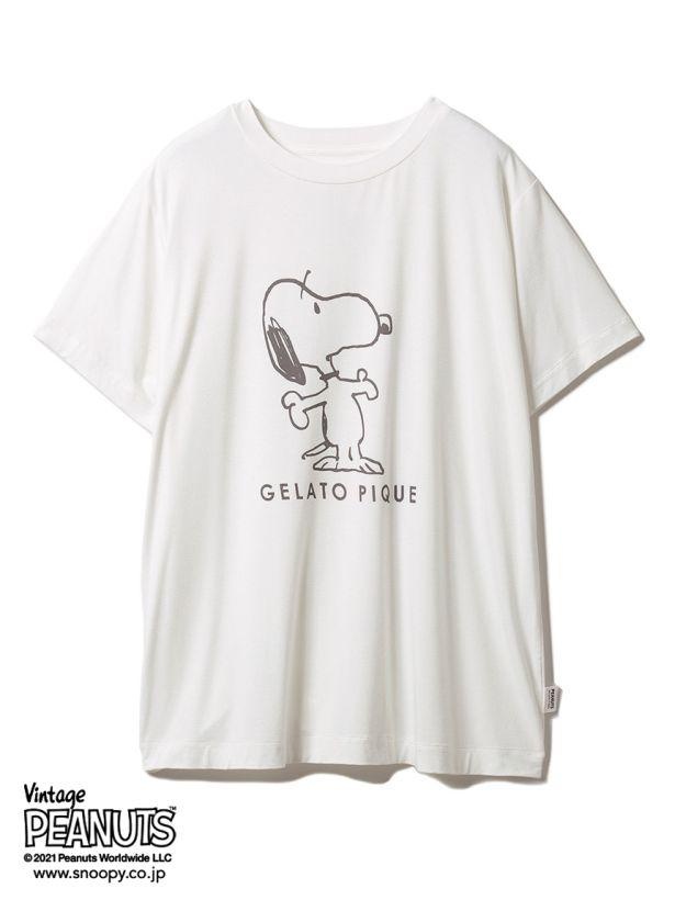 「【PEANUTS】プリントTシャツ」は、オフホワイト、ピンク、ラベンダーの3色展開
