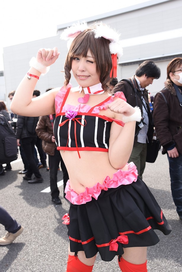 「アイドルマスター シンデレラガールズ」の前川みくに扮する えみさん