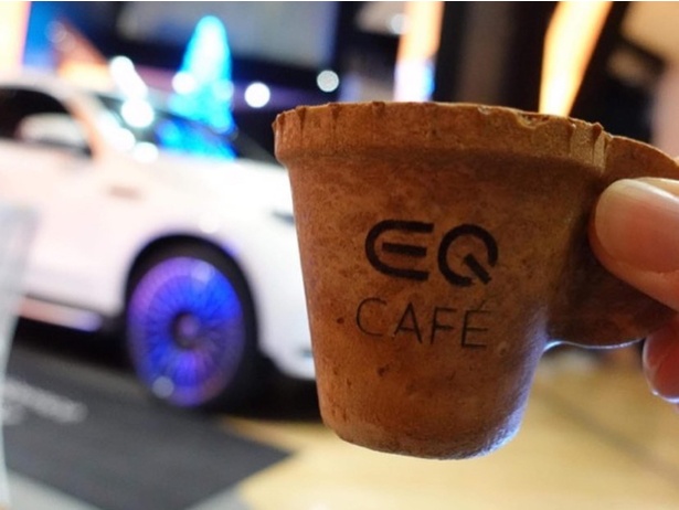 メルセデス・ベンツの電気自動車「EQ」を広めるイベントで、エコプレッソが使われた