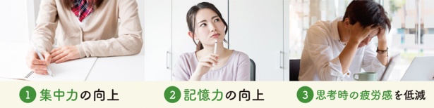 熟成ホップは、「集中力の向上」「記憶力の向上」「思考時の疲労感を低減」といった脳機能改善効果が確認されている健康素材