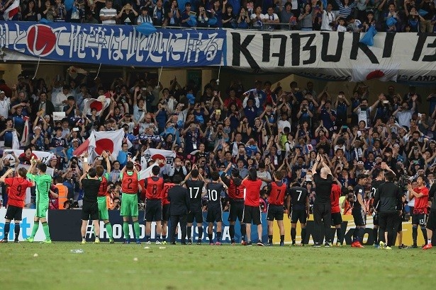 【写真を見る】UAE代表戦で勝利を挙げた日本代表