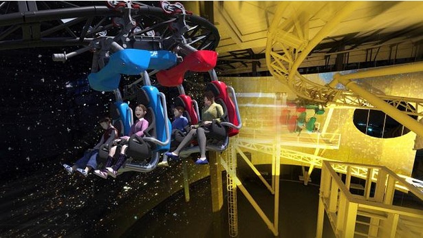「リポビタンロケット☆ルナ」では、スリルも味わいながら、宇宙空間を疾走！