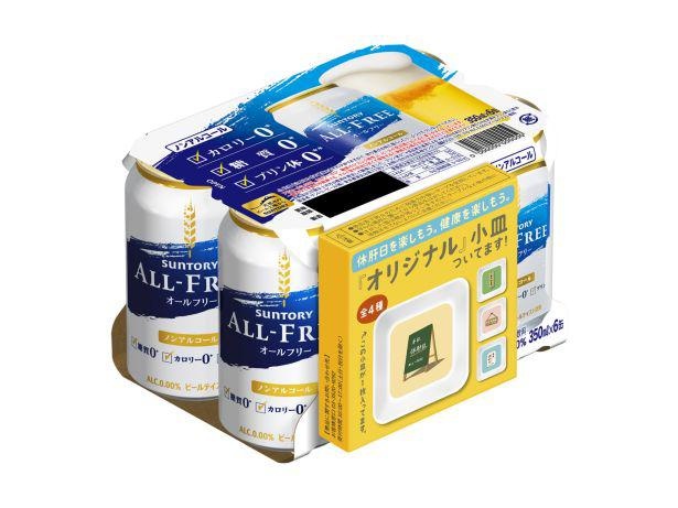 オリジナル小皿付きの6缶パックは計43万パックの限定発売