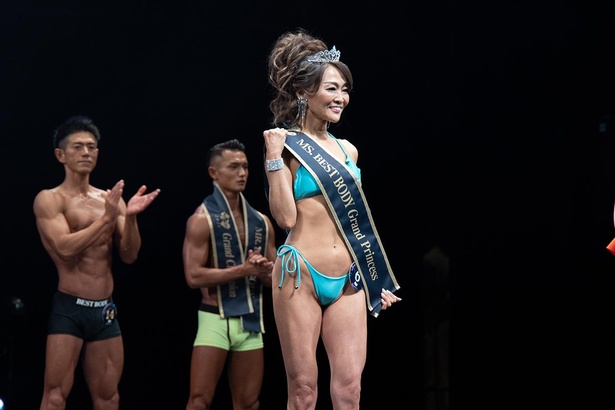 総合優勝に輝いた中田哉子さん