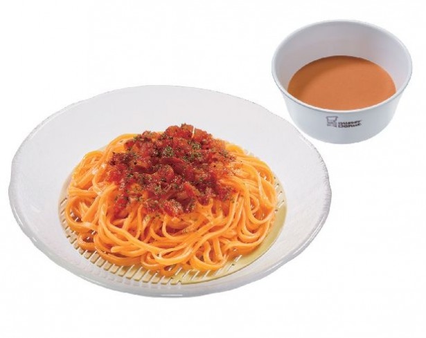 「トマト豆乳ベジ涼風麺」(464円)