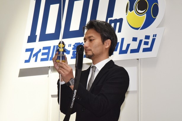 20mのロープを登るデモンストレーションも実施