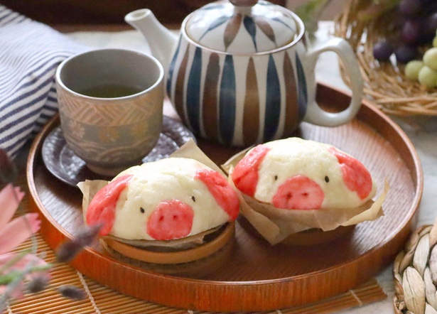 これが本当の豚まん。しかもチーズイン豚まんです