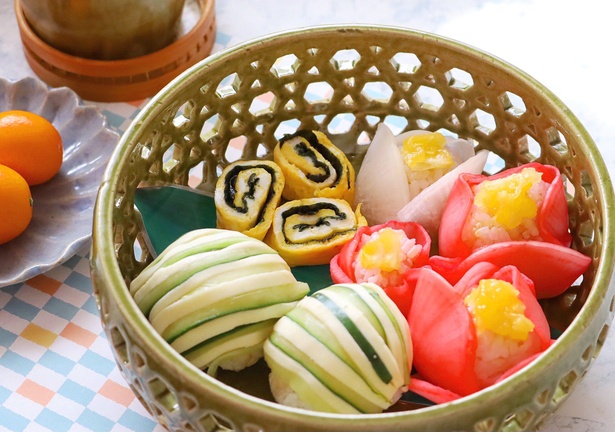 野菜手まり寿司