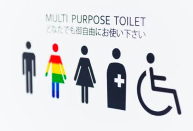 チェリオ京都本社にある「誰でもトイレ」。性別・年齢・ハンディキャップなどを一切気にせず誰でも使うことができる