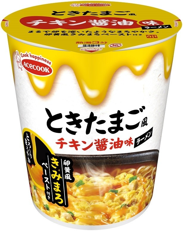 【写真を見る】「ときたまご風　チキン醤油味ラーメン」(希望小売価格税別180円)